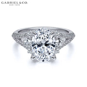 1.50ctr-3.00ctr Oval Cut Lab Grown Diamond Ring