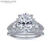 1.50ctr-3.00ctr Oval Cut Lab Grown Diamond Ring