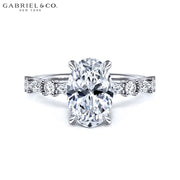 1.50ctr-3.00ctr Oval Cut Lab Grown Diamond Ring