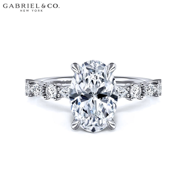 1.50ctr-3.00ctr Oval Cut Lab Grown Diamond Ring