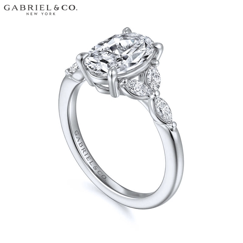 1.25ctr-2.00ctr Oval Cut Natural Diamond Ring Tailor Made