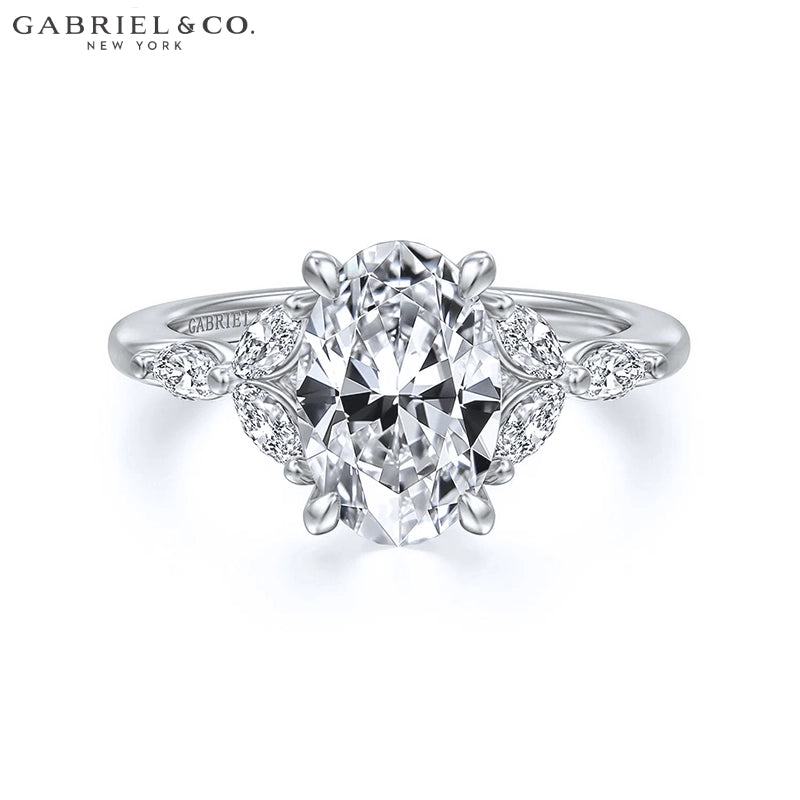 1.25ctr-2.00ctr Oval Cut Natural Diamond Ring Tailor Made