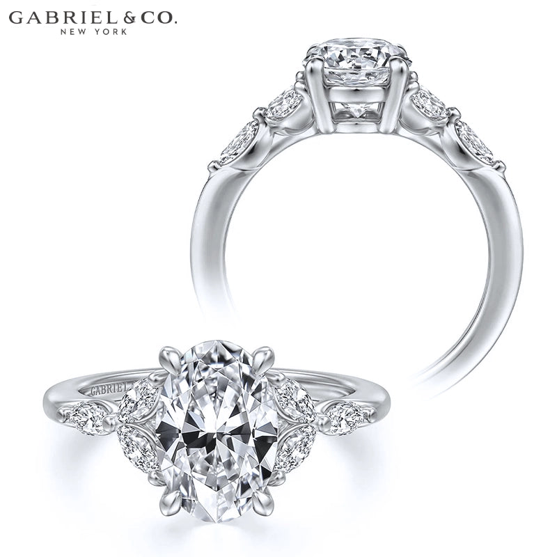 1.25ctr-2.00ctr Oval Cut Natural Diamond Ring Tailor Made