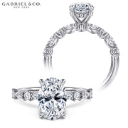 1.50ctr-3.00ctr Oval Cut Diamond Customizable Ring