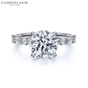 1.50ctr-3.00ctr Round Cut Lab Grown Diamond Ring