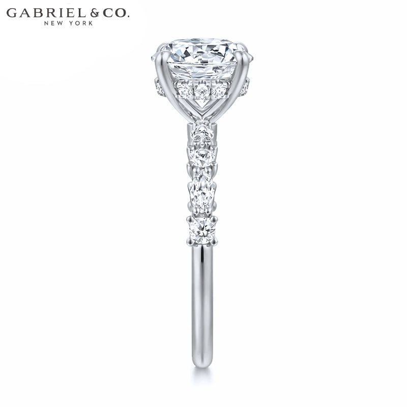 1.00ctr-2.00ctr Round Cut Natural Diamond Ring
