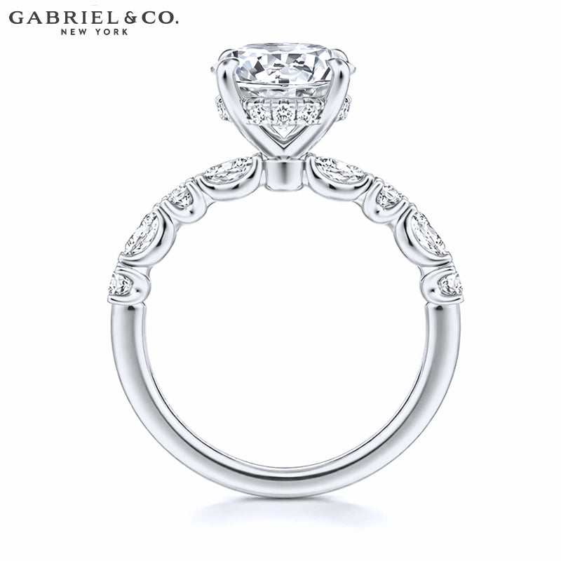 1.00ctr-2.00ctr Round Cut Natural Diamond Ring
