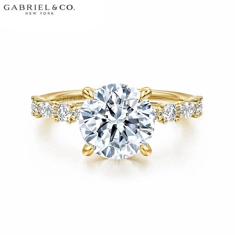 1.00ctr-2.00ctr Round Cut Natural Diamond Ring