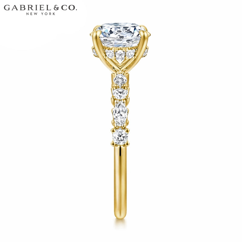 1.00ctr-2.00ctr Round Cut Natural Diamond Ring