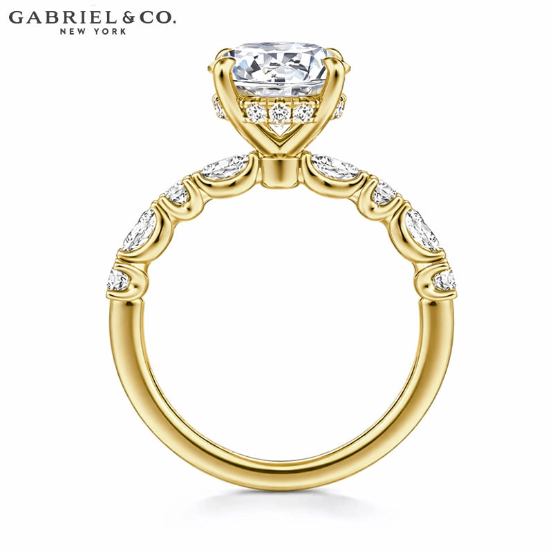 1.00ctr-2.00ctr Round Cut Natural Diamond Ring