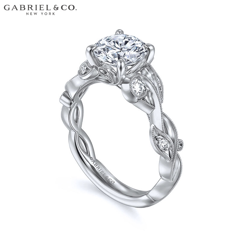 1.00ctr-2.00ctr Round Cut Natural Diamond Ring