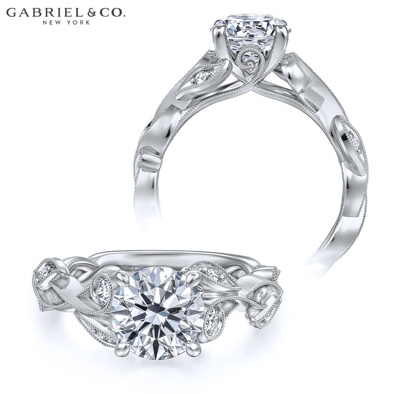 1.00ctr-2.00ctr Round Cut Natural Diamond Ring