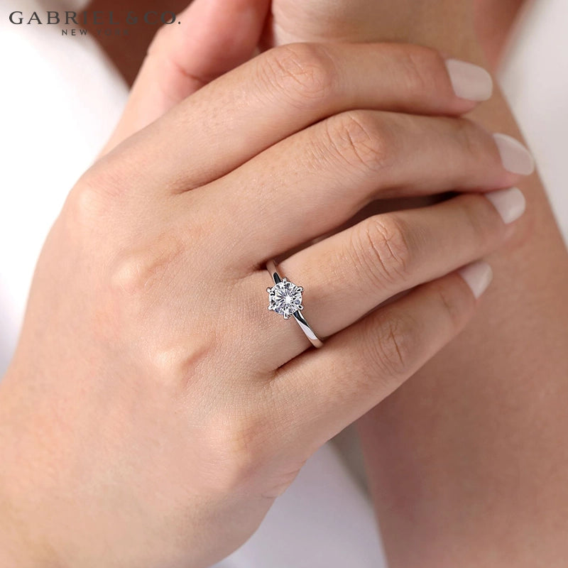 1.00ctr-2.00ctr Round Cut Natural Diamond Ring