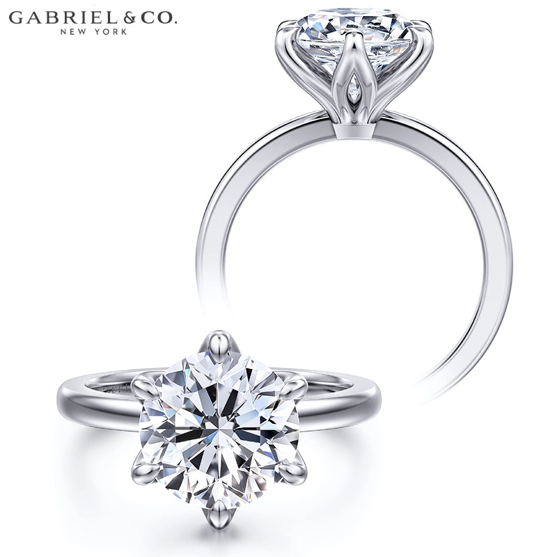 3.08ctw Round Cut Lab Grown Diamond Ring