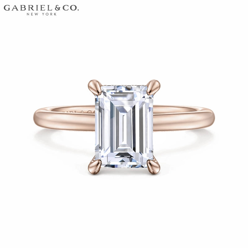 1.25ctr-2.50ctr Emerald Cut Lab Grown Diamond Ring
