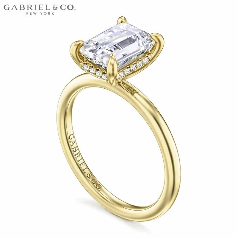 1.25ctr-2.50ctr Emerald Cut Lab Grown Diamond Ring Tailor Made