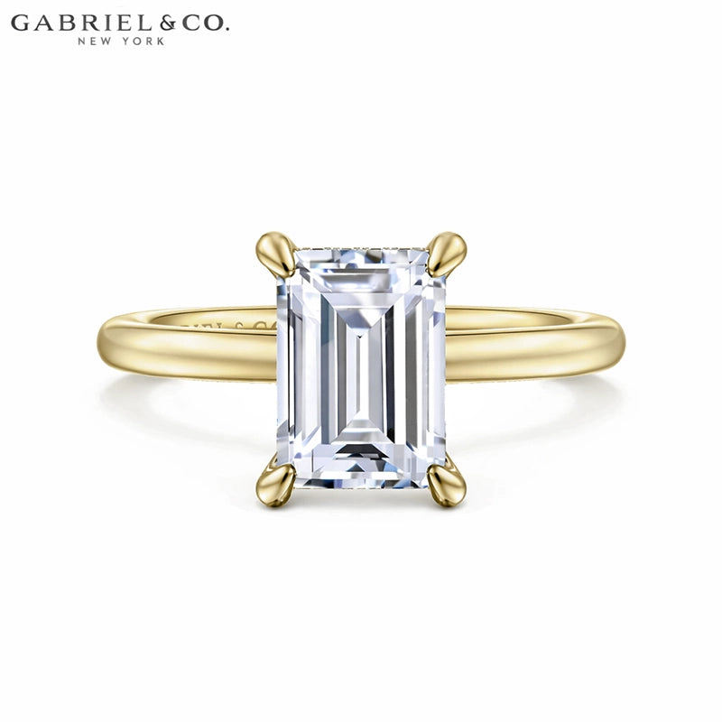1.25ctr-2.50ctr Emerald Cut Lab Grown Diamond Ring