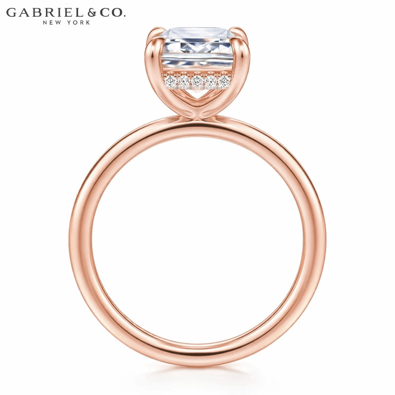 3.00ctr-5.00ctr Emerald Cut Lab Grown Diamond Ring