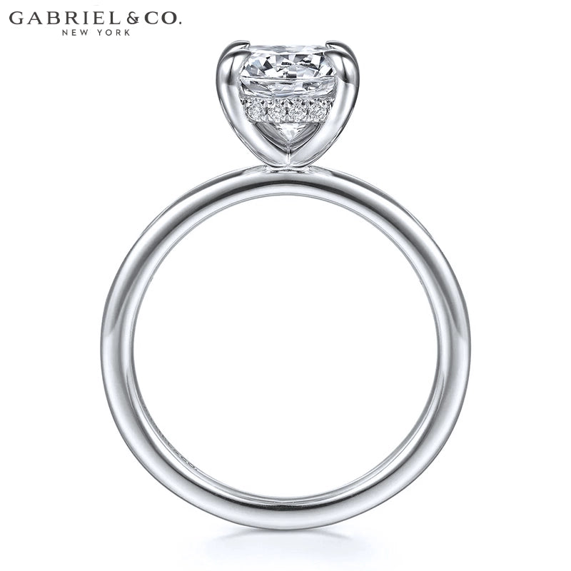 1.25ctr-2.50ctr Elongated Cushion Cut Lab Grown Diamond Ring