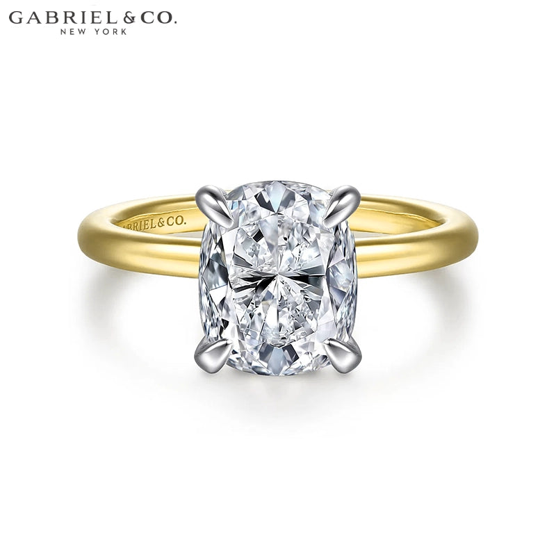 1.25ctr-2.50ctr Elongated Cushion Cut Lab Grown Diamond Ring