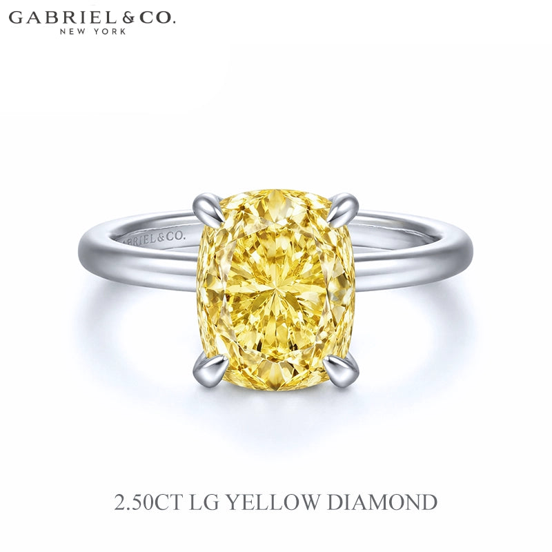 1.25ctr-2.50ctr Elongated Cushion Cut Lab Grown Diamond Ring