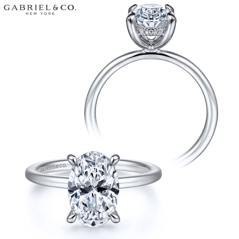 1.25ctr-2.50ctr Oval Cut Lab Grown Diamond Ring Tailor Made