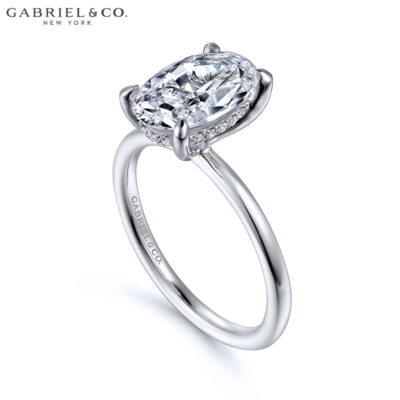 1.25ctr-2.50ctr Oval Cut Lab Grown Diamond Ring Tailor Made