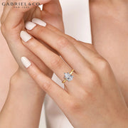 2.08ctw Pear Cut Lab Grown Diamond Ring