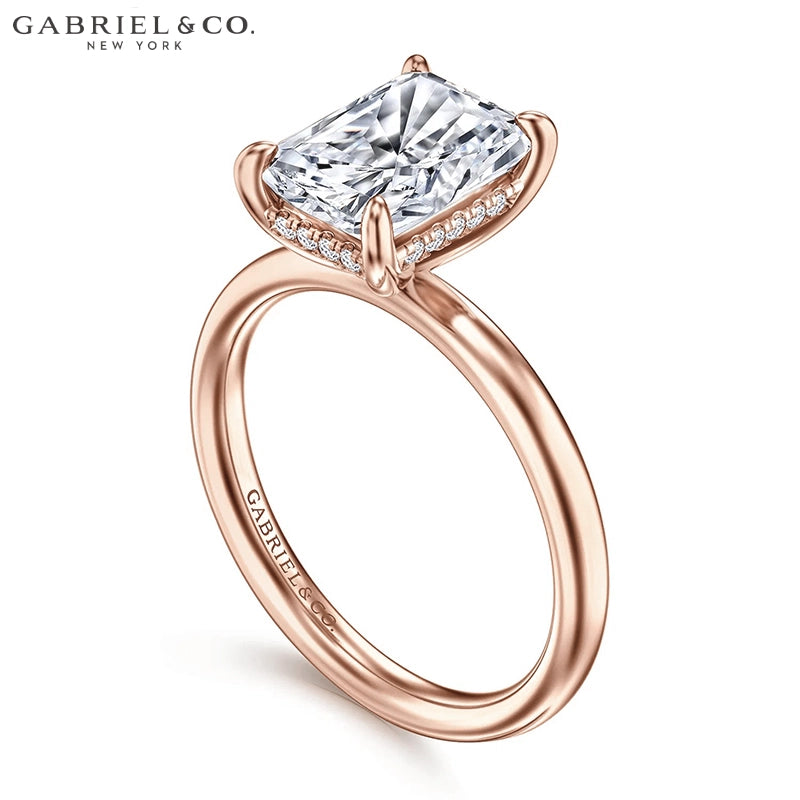 1.25ctr-2.50ctr Radiant Cut Lab Grown Diamond Ring Tailor Made