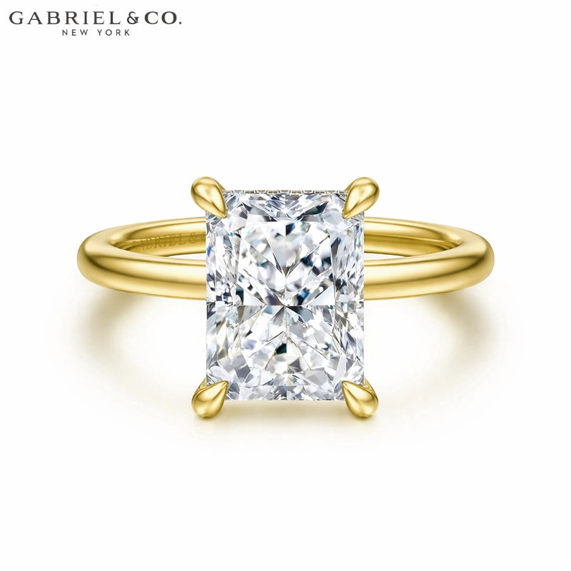 3.00ctr-5.00ctr Radiant Cut Lab Grown Diamond Ring