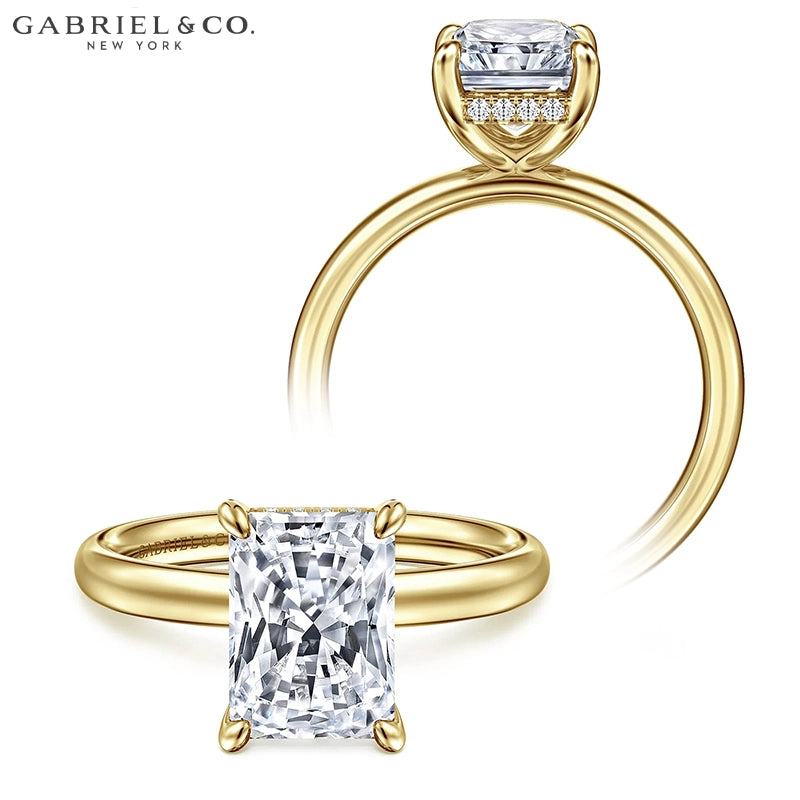 1.25ctr-2.50ctr Radiant Cut Lab Grown Diamond Ring Tailor Made