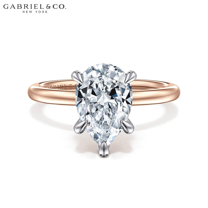 1.25ctr-2.50ctr Pear Cut Lab Grown Diamond Ring