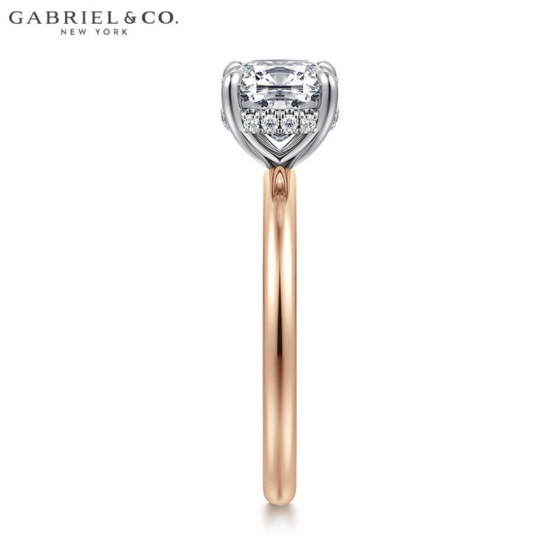 1.25ctr-2.50ctr Square Cushion Cut Lab Grown Diamond Ring