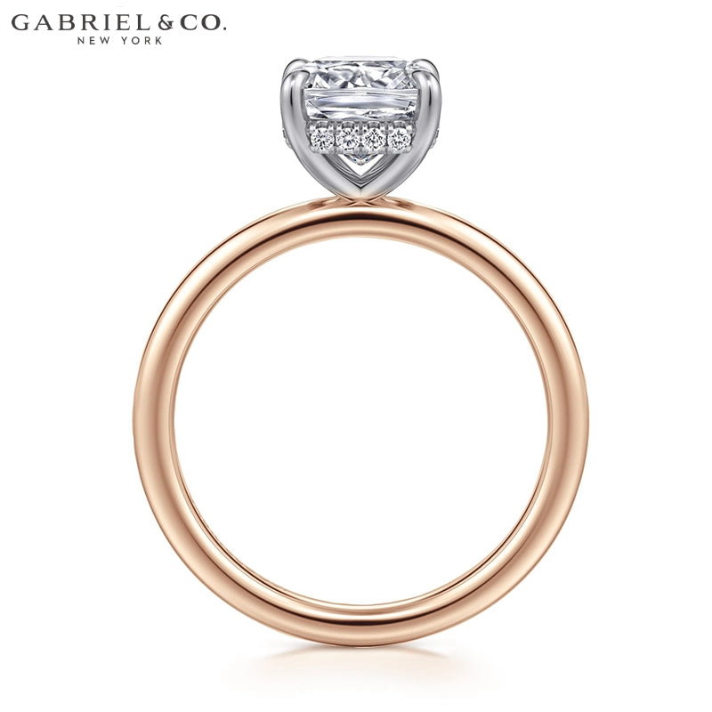 1.25ctr-2.50ctr Square Cushion Cut Lab Grown Diamond Ring