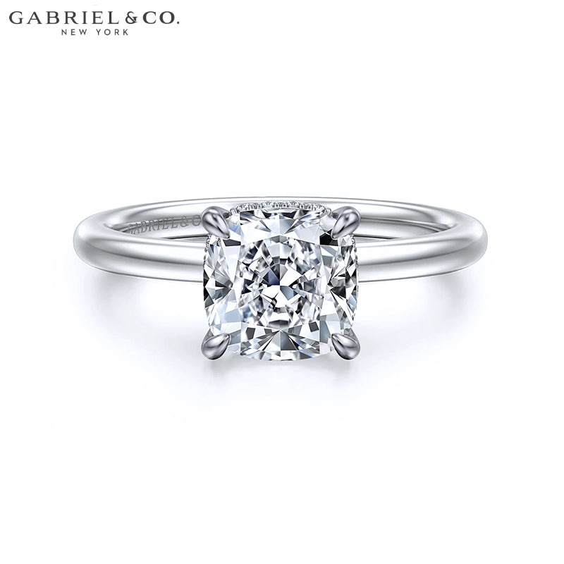 1.25ctr-2.50ctr Square Cushion Cut Lab Grown Diamond Ring