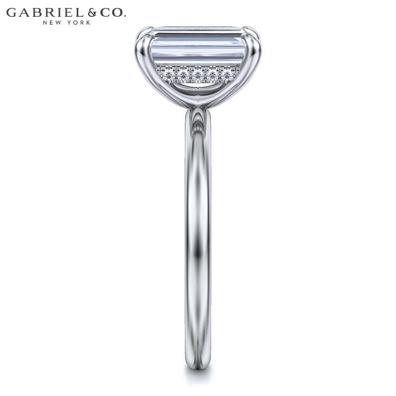 1.25ctr-2.50ctr Emerald Cut Lab Grown Diamond Ring