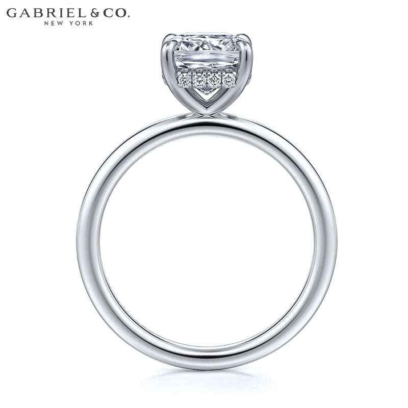 1.25ctr-2.50ctr Square Cushion Cut Lab Grown Diamond Ring