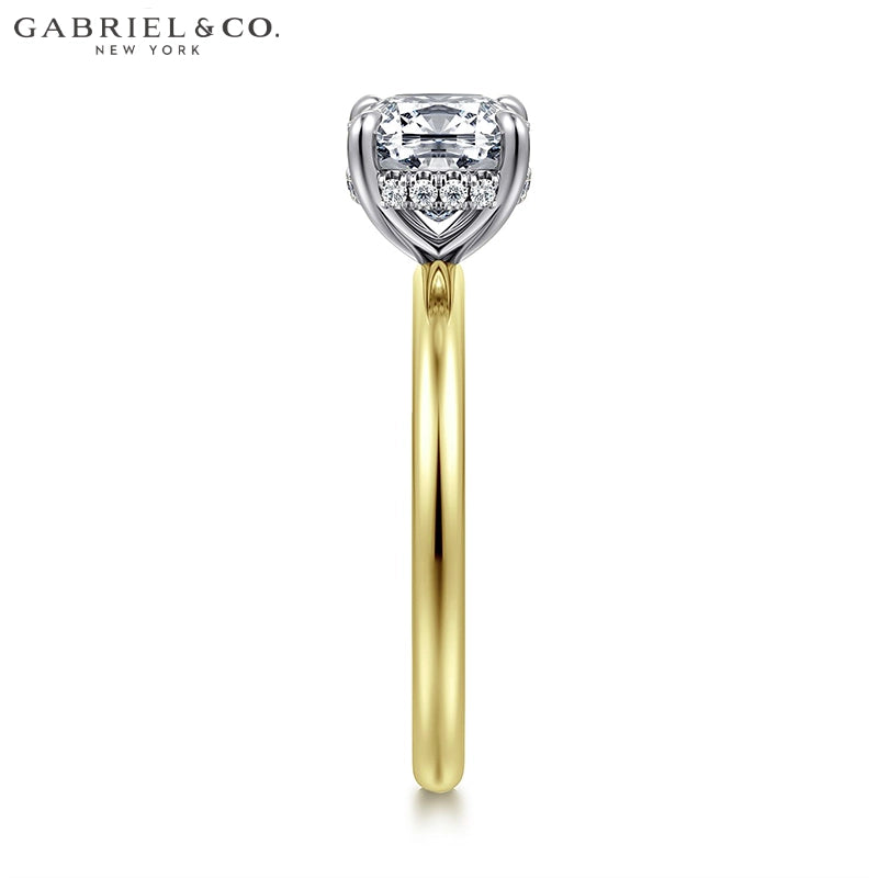 1.25ctr-2.50ctr Square Cushion Cut Lab Grown Diamond Ring