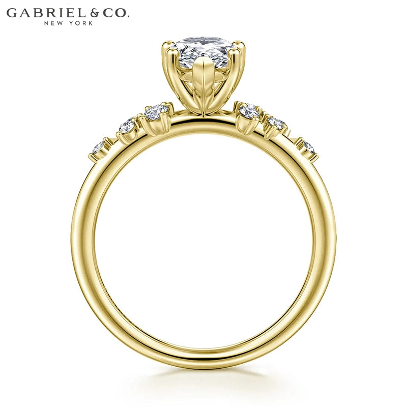 1.00ctr-2.00ctr Pear Cut Natural Diamond Ring Tailor Made