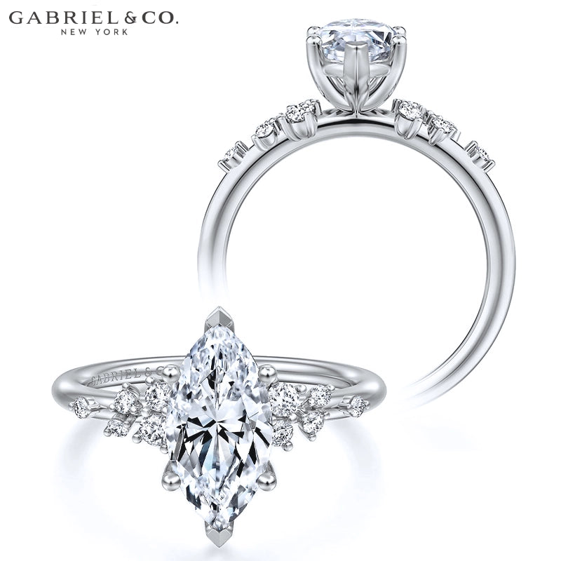 1.72ctw Marquise Cut Lab Grown Diamond Ring
