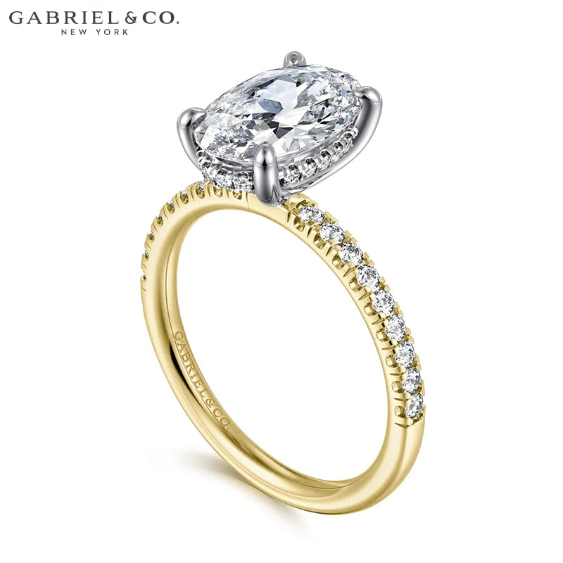 1.00ctr-2.00ctr Oval Cut Natural Diamond Ring Tailor Made