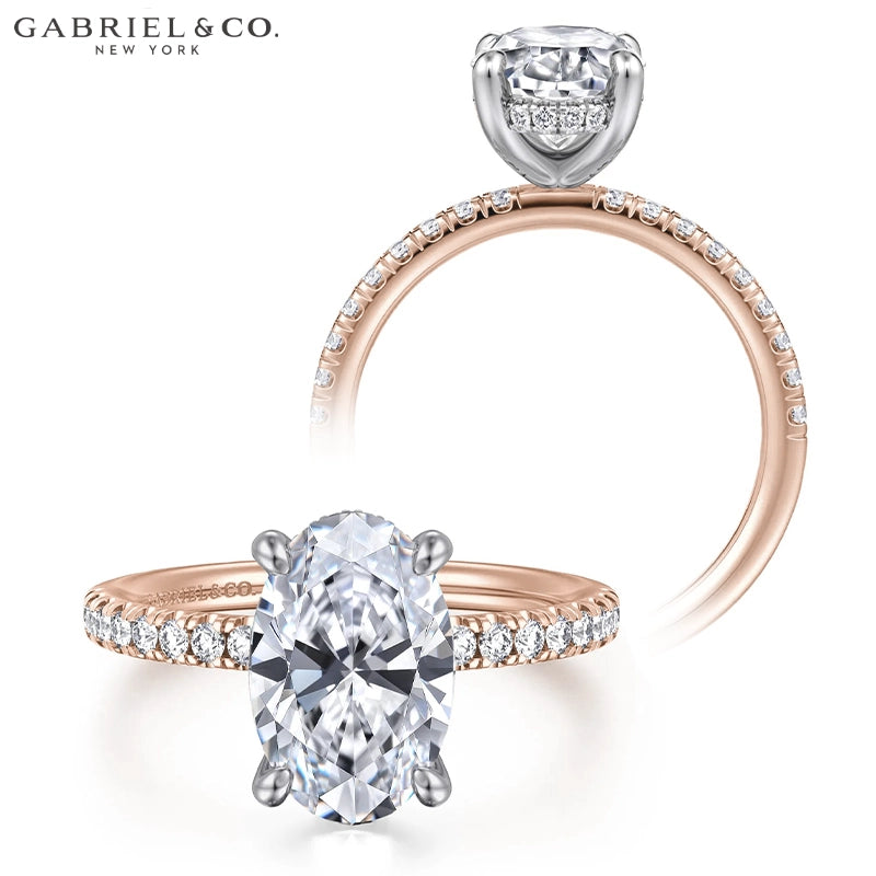 1.25ctr-2.50ctr Oval Cut Lab Grown Diamond Ring Tailor Made