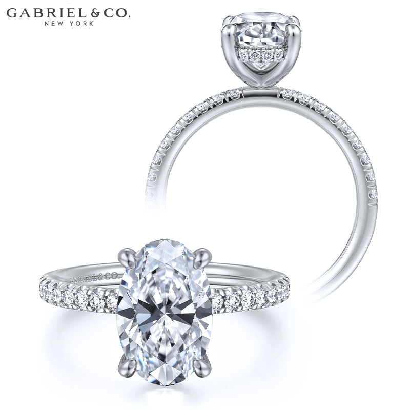 1.25ctr-2.50ctr Oval Cut Lab Grown Diamond Ring Tailor Made