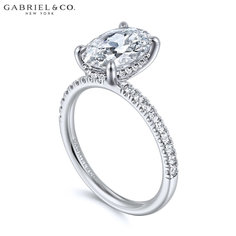 1.00ctr-2.00ctr Oval Cut Natural Diamond Ring Tailor Made