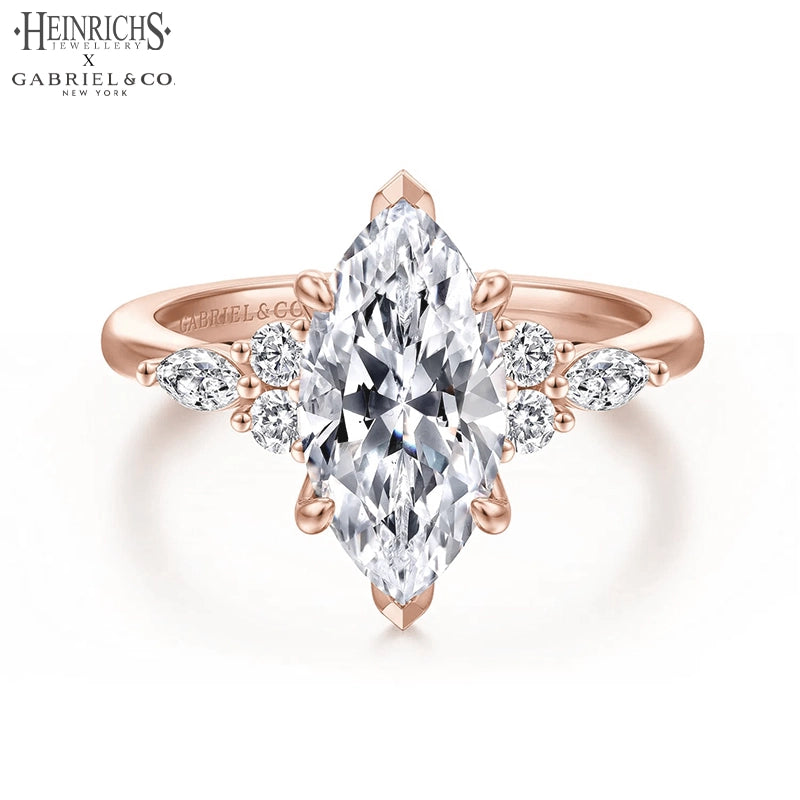 1.25ctr-2.50ctr Marquise Cut Lab Grown Diamond Ring