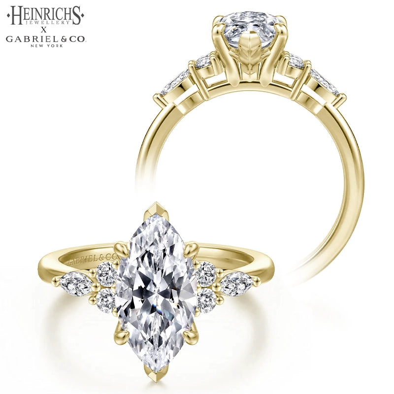 1.25ctr-2.50ctr Marquise Cut Lab Grown Diamond Ring