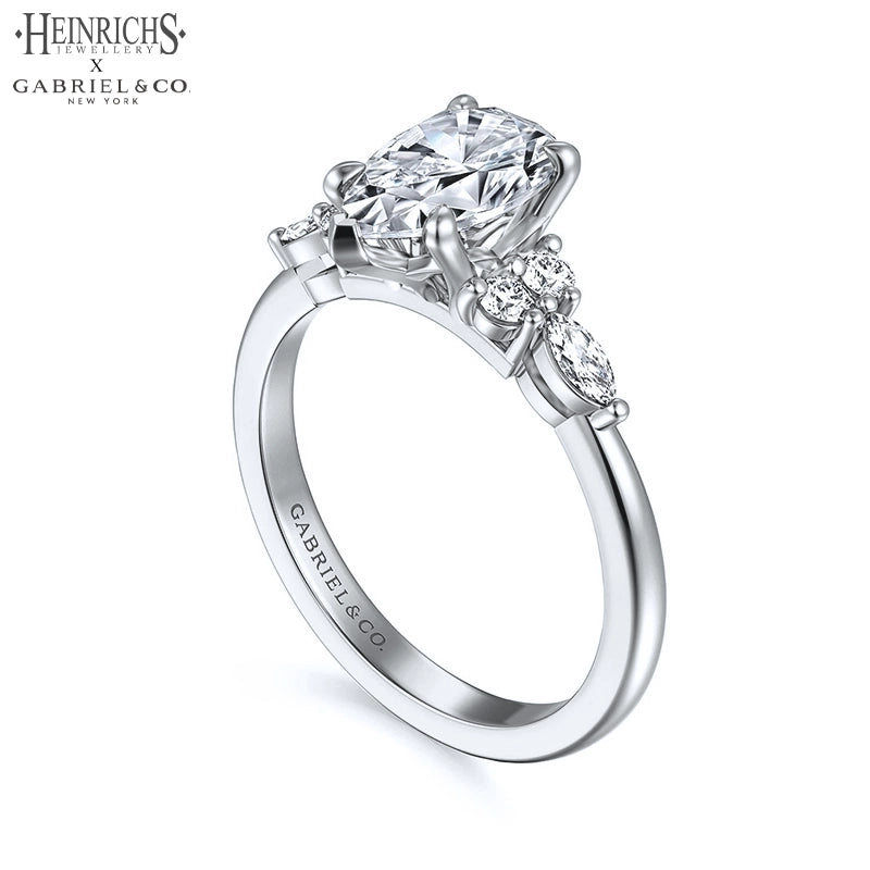 1.25ctr-2.50ctr Pear Cut Lab Grown Diamond Ring Tailor Made