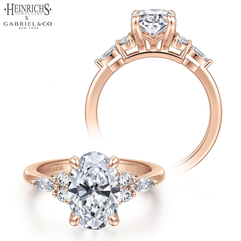 1.25ctr-2.50ctr Oval Cut Lab Grown Diamond Ring Tailor Made