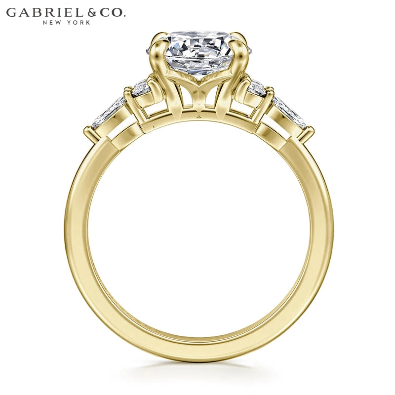 1.00ctr-2.00ctr Round Cut Natural Diamond Ring