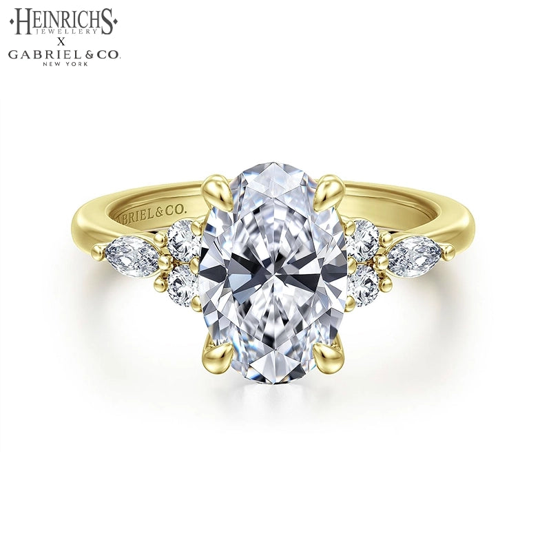 1.25ctr-2.50ctr Oval Cut Lab Grown Diamond Ring Tailor Made